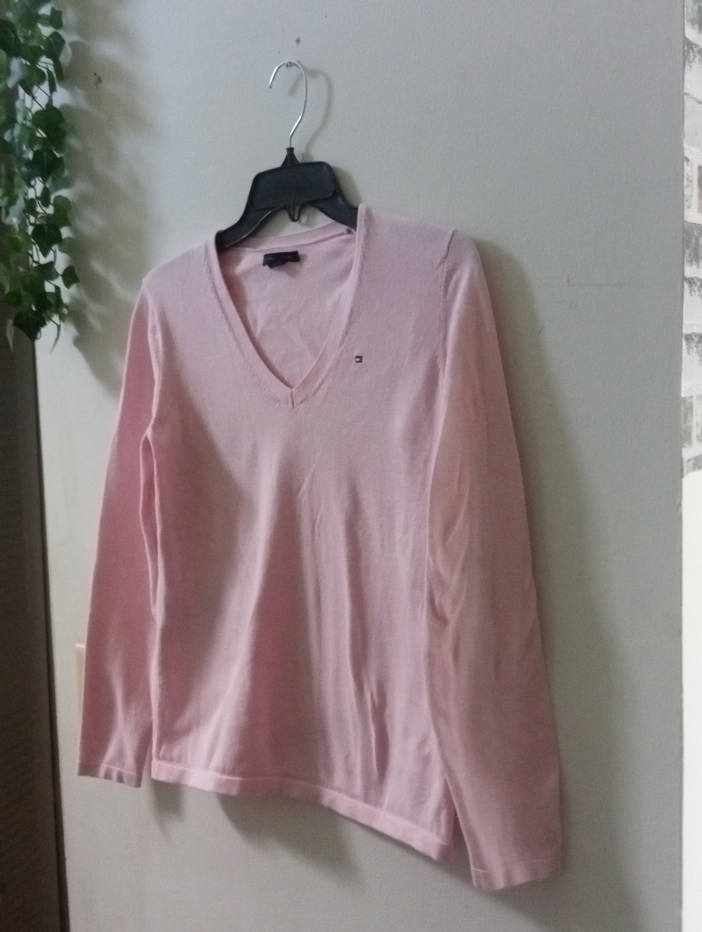 Light Pink V-Neck Sweater Tommy Hilfiger